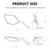 1 Pair Motorcycle 360° Rotation Side Rearview Mirror Fit For Honda CB650R CB650F