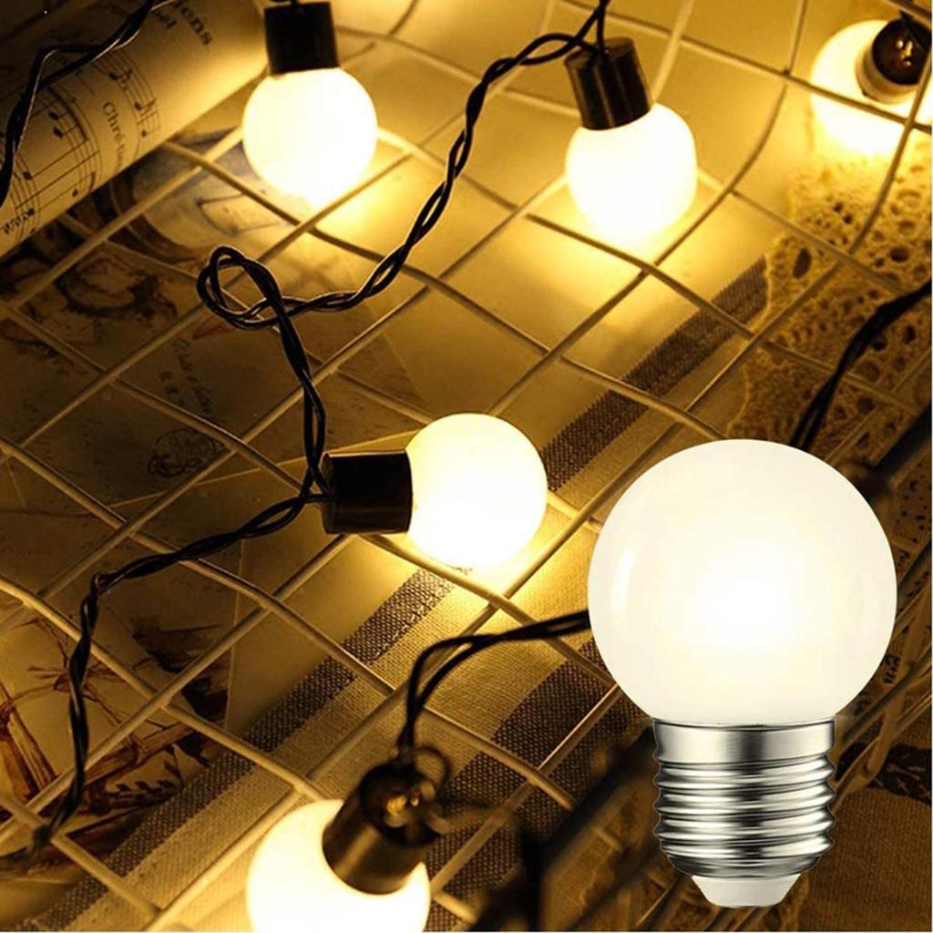 6 Packs E27 Led Bulb 1w 2w 3w Filament Edison Small Screw Ses Sbc Ac220v PC Milky Plastic Warm-white Bedroom Livingroom Lighting