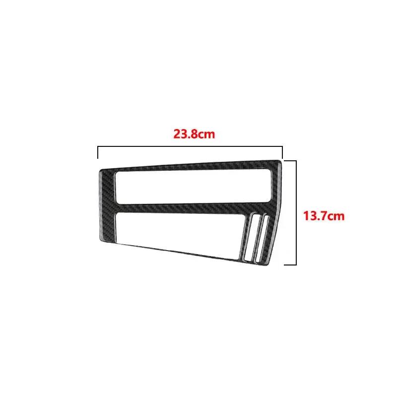 LHD Car Interior Accessories Decorative Stickers Gear Shift Panel Cover Trim Soft Carbon Fiber For VW Golf 8 GTI MK8 2021 22-23