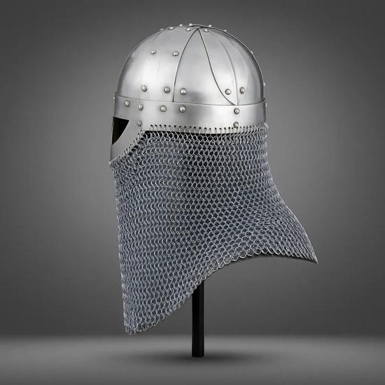 Viking Norman Helmet Handmade Medieval Armor Replica for LARP, Cosplay, Renaissance Fair Collectors Norse Warrior Helm Gift