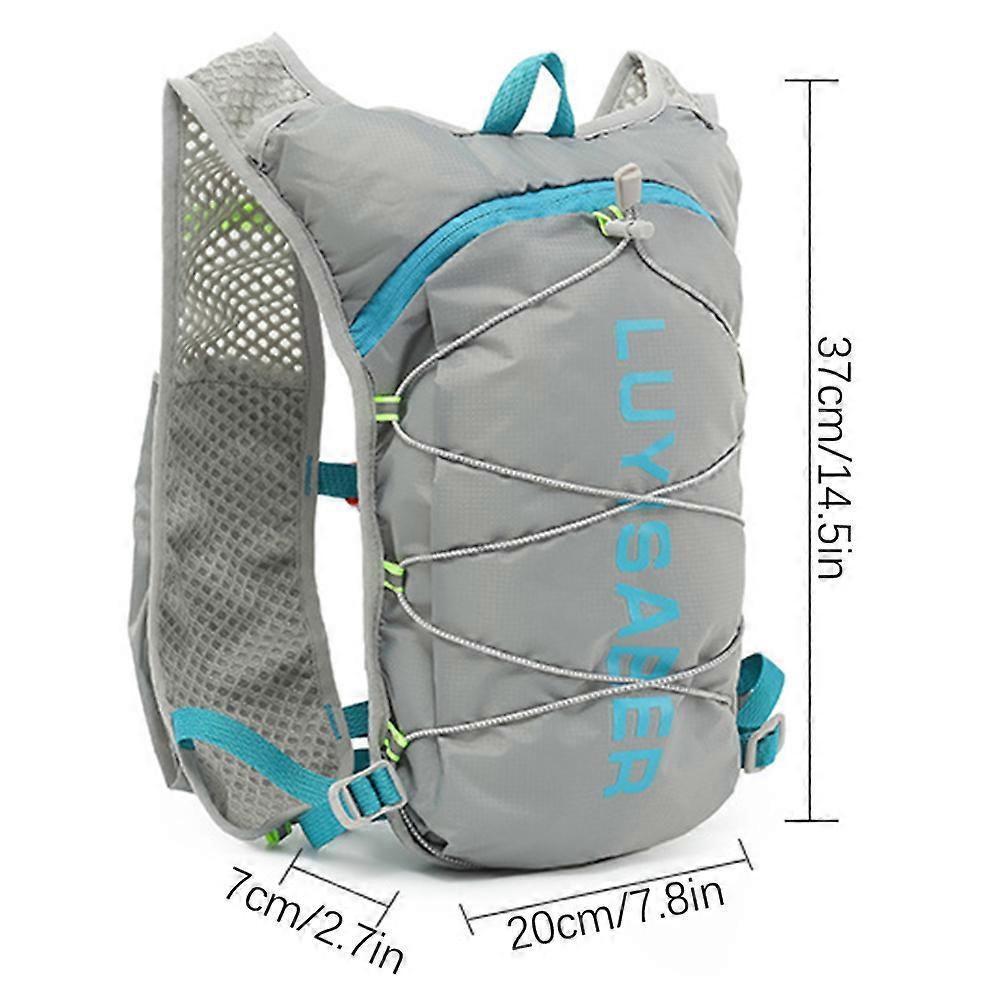 Reflective Running Backpack With Water Bladder Multiple Compartments for Trail Hiking