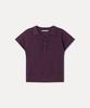 MIXXO Open Collar Button Detail Short Sleeve Knit_Miwkag624T