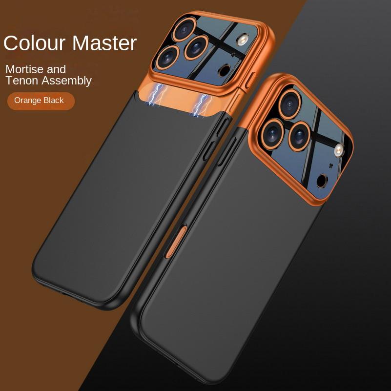 

Mortise and Tenon Assembly Two-tone Spliced Phone Case For iPhone 17 Pro Max iPhone17 Pro Slim Hard Camera Protection Cover iPhone17 Pro