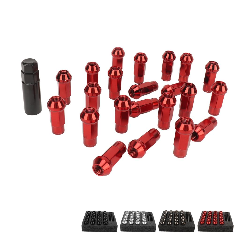 22PCS Tapered Lug Nuts with Nut Sleeve Key Alloy Steel  Forged Lock Nut Replacement for TOY