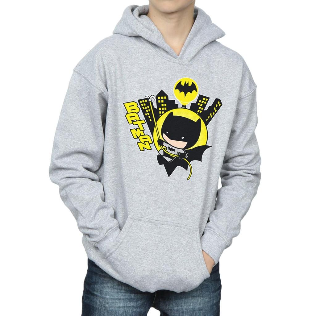 DC Comics Boys Chibi Batman Swinging Hoodie