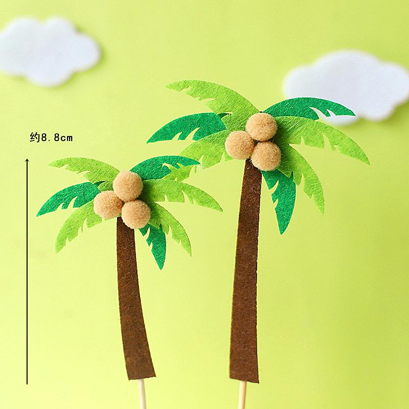 Dinosaur Cake Topper Little Dino Birthday Cake Decoration cute Dinosaur Leaves Grass for Kids Birthday Party  Baby Shower Decor