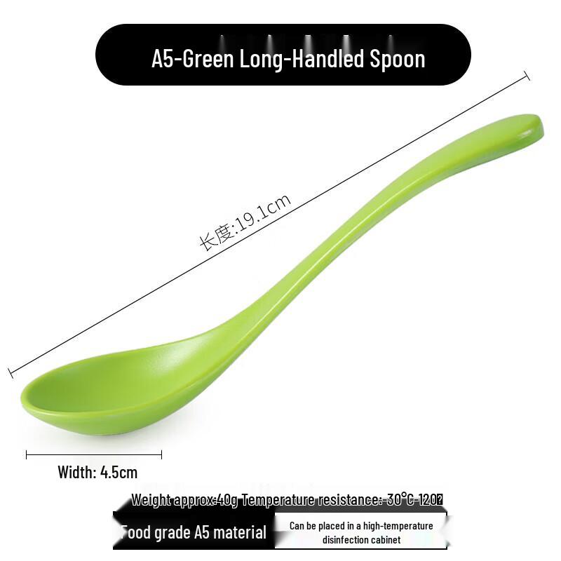 

Melamine Long Handle Soup Spoons