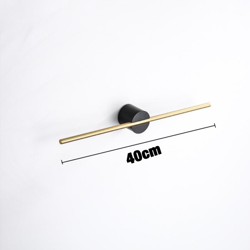 Towel Bar for Bathroom Kitchen Wall Hanger Black White Wood Gold Bath Towel Holder Rack Shelf Storage Space Aluminum 40 50cm