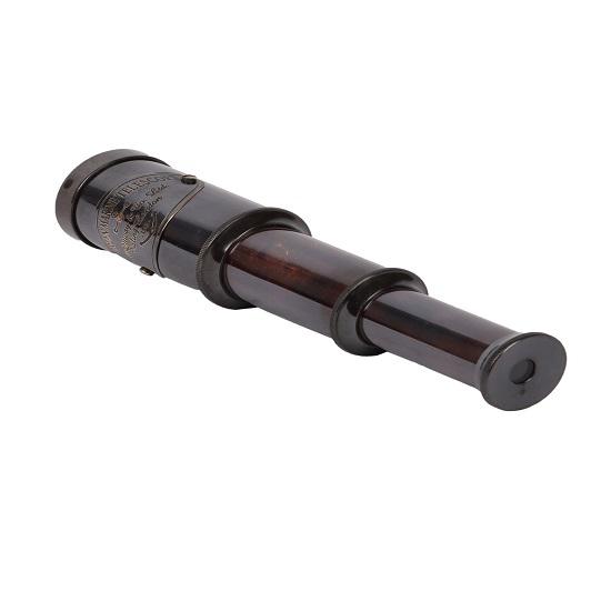 Telescopio marino vittoriano antico nero 15,24 cm