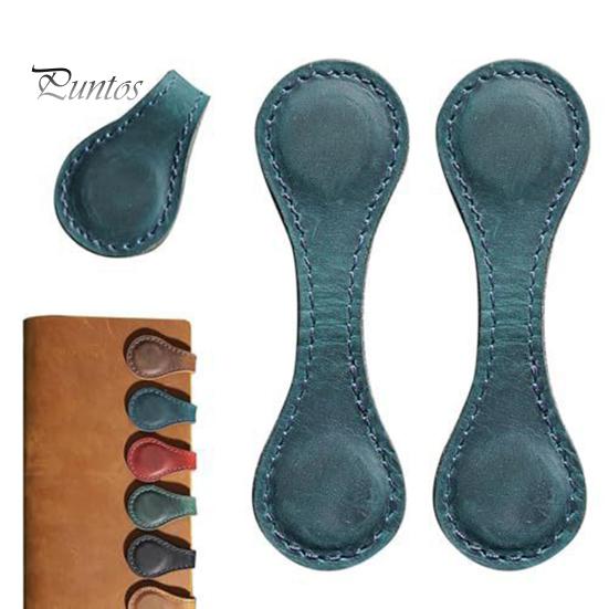 Lesezeichen mit zwei magnetischen Enden, gravierter Lesezeichenclip aus Kunstleder, Retro-Design, magnetischer Seitenmarker, Lesezubehör