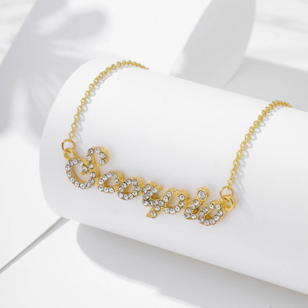 Beautifully Alloy Crafted Moon And Leaf Pendant Necklace With Dazzling Embellishments Rhinestone