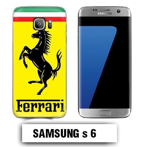 Custodia Samsung S6 Logo Ferrari