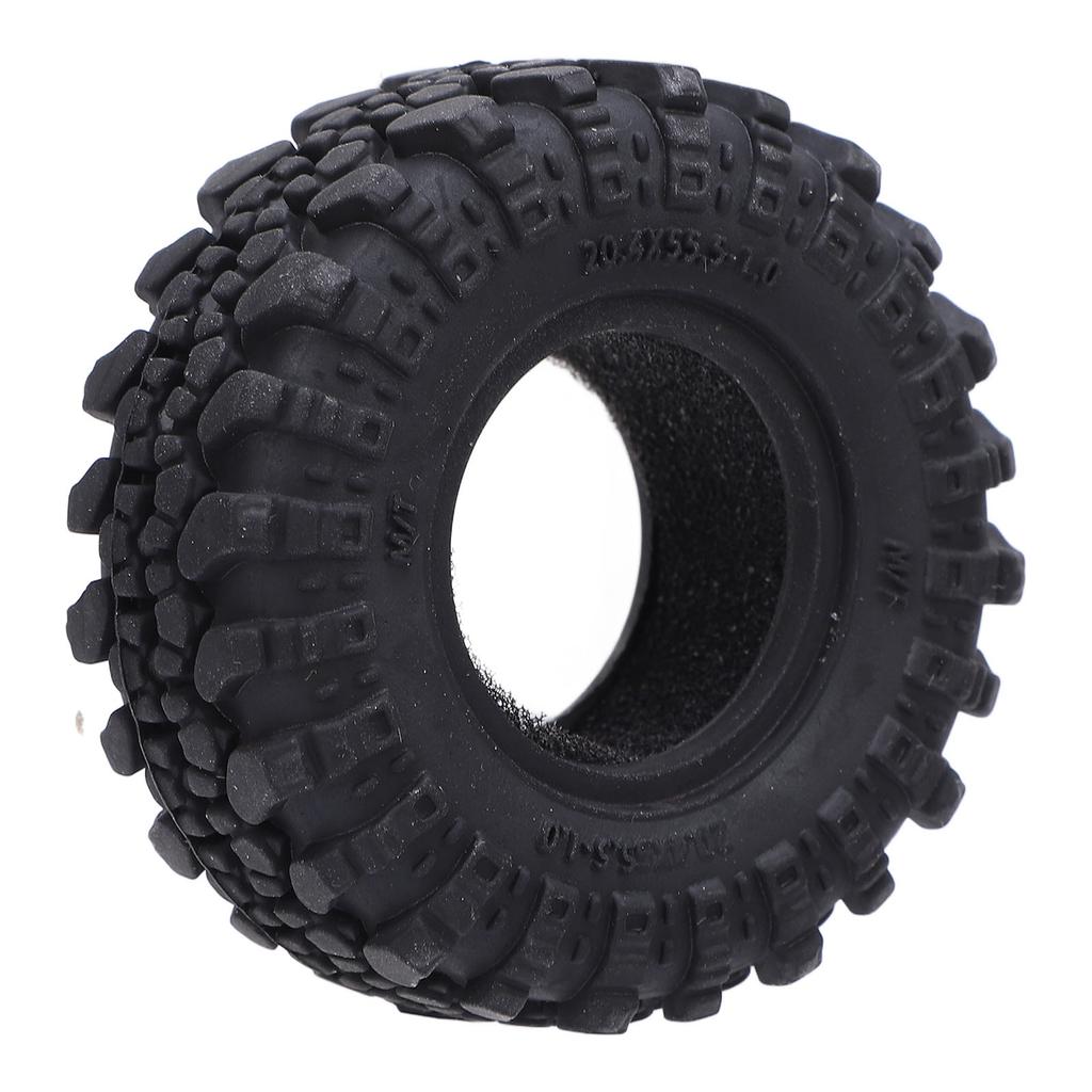 4PCS 1.0 Inch RC Tires Sponge Inner Liner Rubber Boot Tread Tire Replacement for 1/18 1/24 Crawler Car