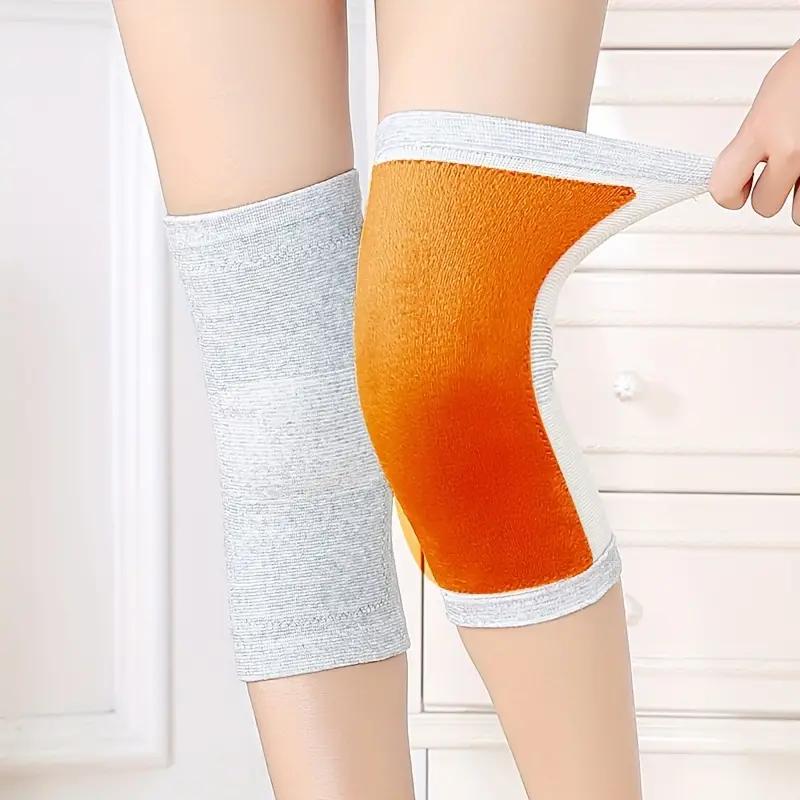 1 Pair Spring Golden Velvet Premium Grade Warm Knee Pads Thickened Knee Pads Knee Joint Protection Cold-Proof Leggings L