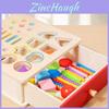Montessori Sorting Box Wooden Educational Toy For Toddler Learning Colors Shapes