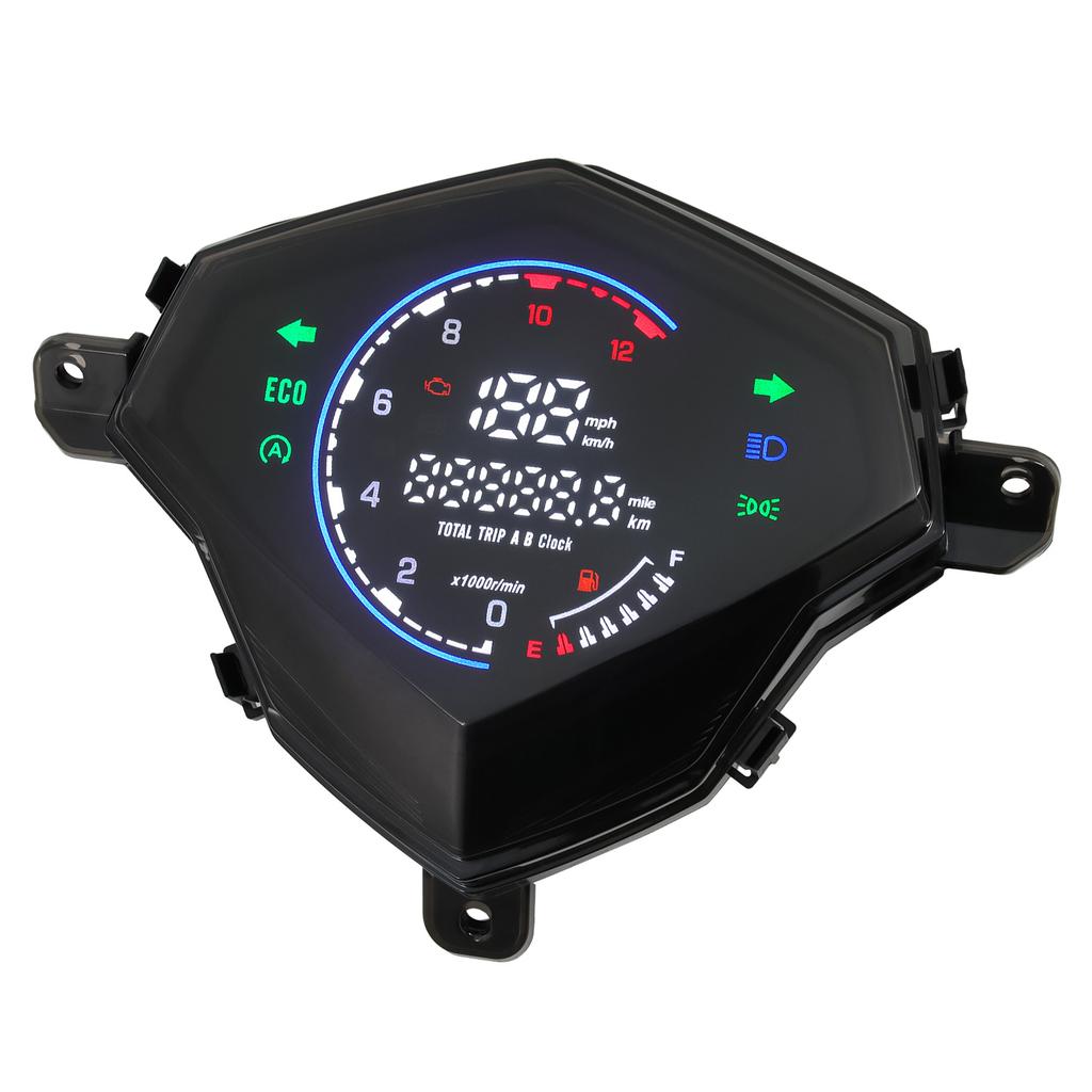 LED Digital Motorcycle LCD Speedometer Odometer Tachometer RPM Gauge With Turn Signal Indicator For Yamaha Mio Series MIO125 M3