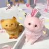 Cartoon Kawaii Soft Animal Plush Bunny Cat Slow Rebound Fingertip Fidgety Toy Girl Squishy Birthday Gift Persian Cat Kids Pet