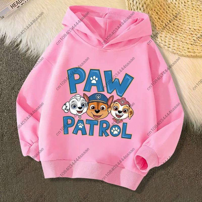 2026 Autumn Winter PAW Patrol On Patrol Casual Print Hoodie for Kids Toddler Boys Girls Casual Pullover Sweatshirt Soft Cozy Top