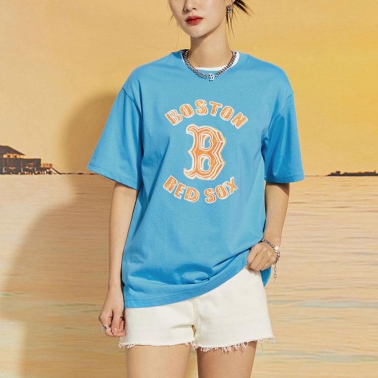 New MLB T Shirts Unisex Blue 3ATS63023-43BLN