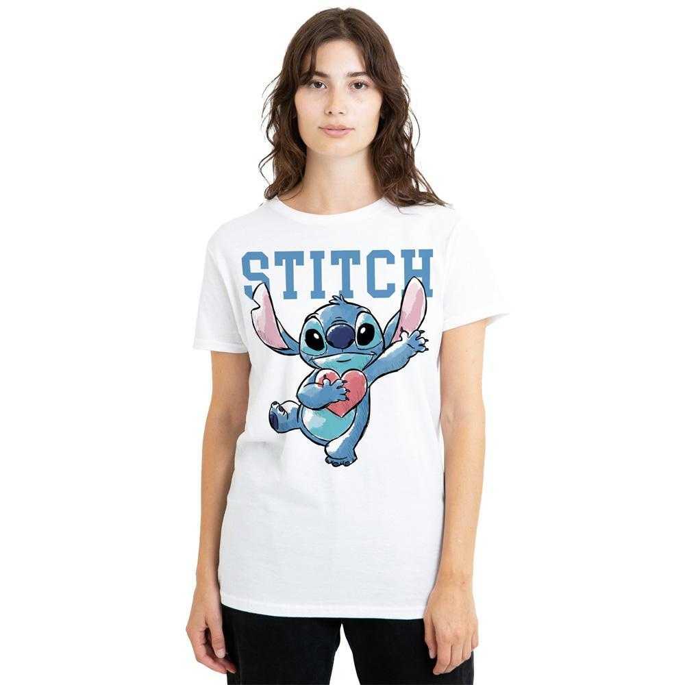 Lilo & Stitch Womens/Ladies Hearts T-Shirt