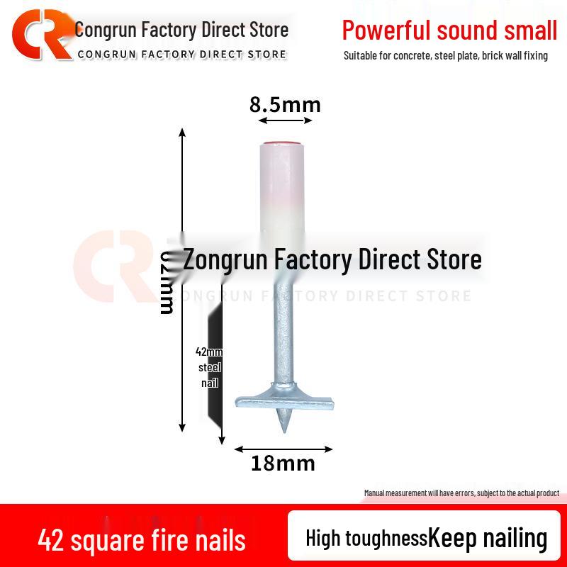 Ceiling Nail Gun with Integrated Fastening Nails and Clamps for Wood and Pipe Keels