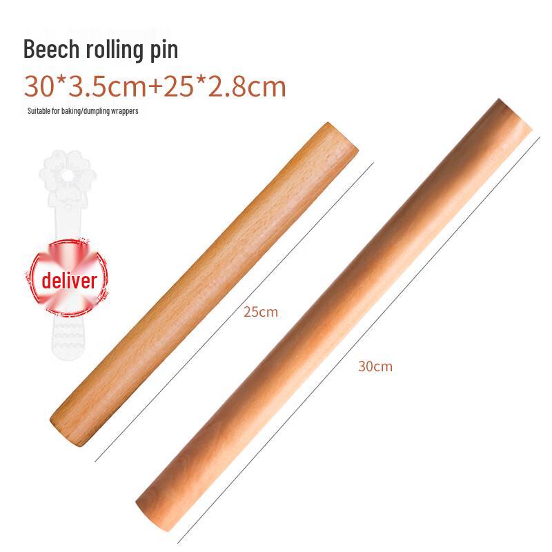 Zhao Ran Solid Wood Rolling Pin & Glass Kneading Mat Set