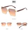 2022 Spring European & American Celebrity Square Frame Sunglasses - Milan Fashion Half-Frame
