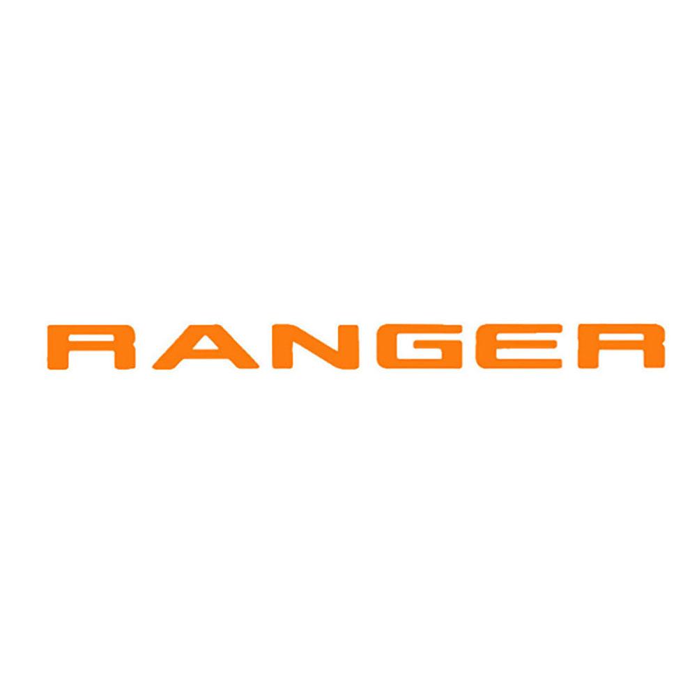 HXGR1 Grille Top Logo Letter For Ford Ranger Grills RANGER 3D Emblem Original Size ABS Sticker With Glue Chromium Styling 6 Color