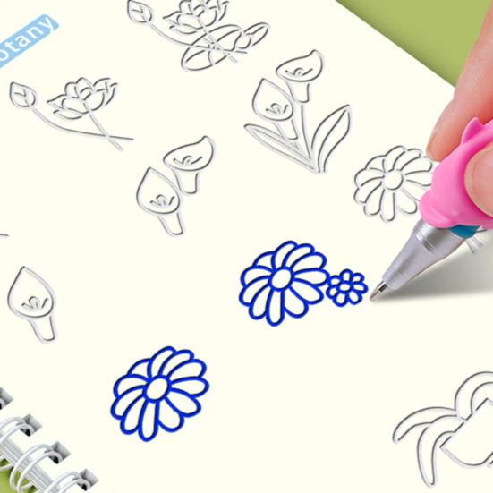 Grooved Copybook Kids Math Drawing Practice Book Handwriting Workbook Kit Number Letter Tracing Copybook for Preschoolers Neat Writing