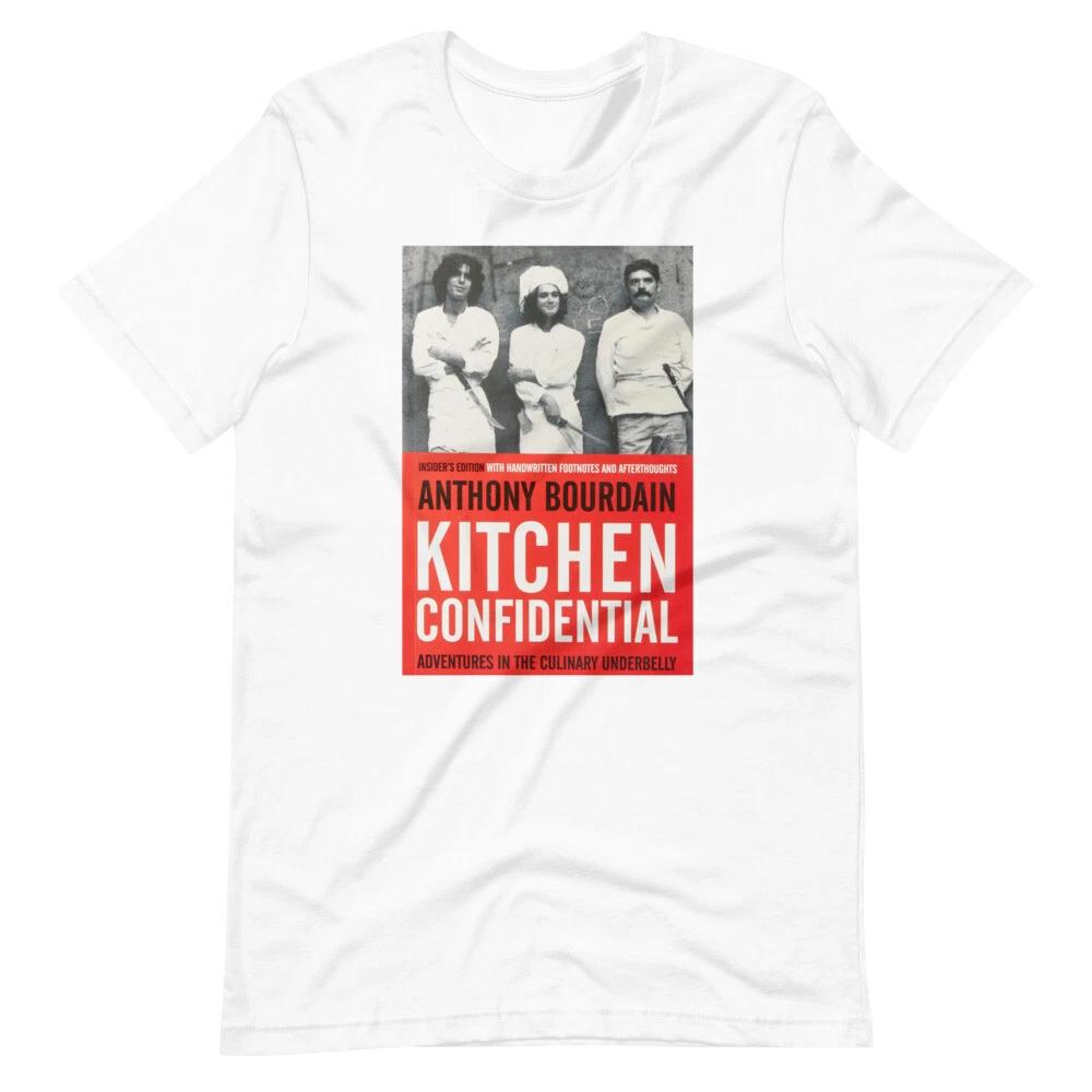 

KITCHEN CONFIDENTIAL Обкладинка Бурдена Футболка З коротким рукавом Унісекс 100% Бавовна Футболка Чоловічі Футболки Топ 2XL