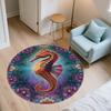Ocean World Pattern Round rug,Carpet Rug for Living Room Bedroom Playroom ,Non-slip Floor Mat,Holiday Gifts and Birthday Gifts.