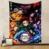 Demon Slayer Anime Characters Design Patterned Tapestry for Bedroom and Living Room Home Decor