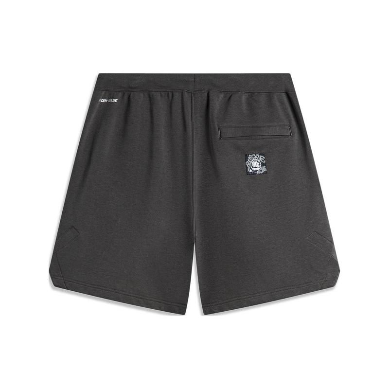 Li-Ning Badfive Series Mid-Rise Drawstring Sweat-Absorbing Comfortable Sports Casual Shorts Men shorts Dark-Gray AKSU439-4
