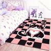 1PC Cute Kitten Pink Print Carpet for Living Room Bedroom Sofa Home Decoration Non-slip Floor Mat Modern Rugs Luxury Gifts