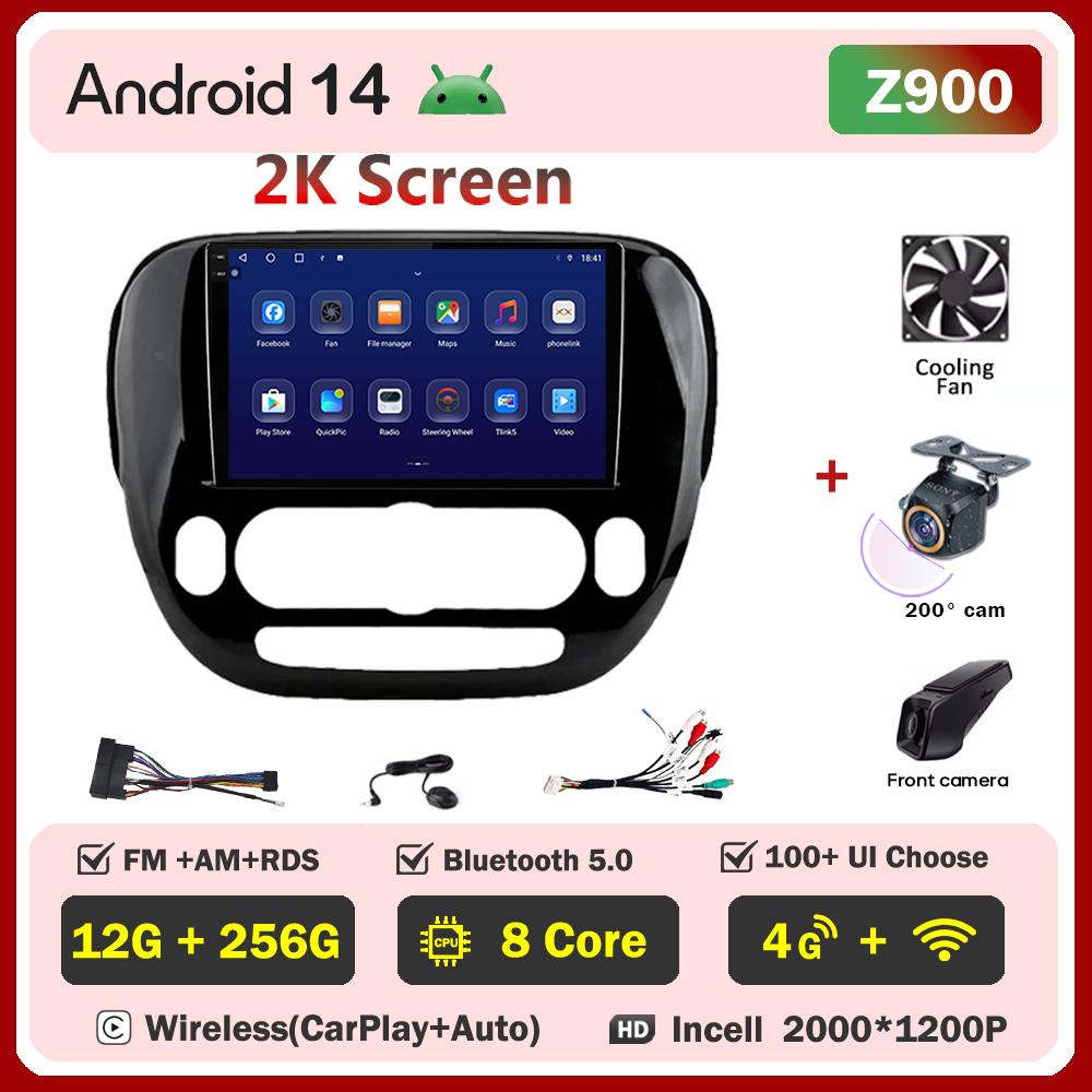 For KIA Soul 2013-2019 Car Radio Player Car Carplay Screen Autoradio Mirror Link Car Intelligent Systems Touch Screen AutoMotive