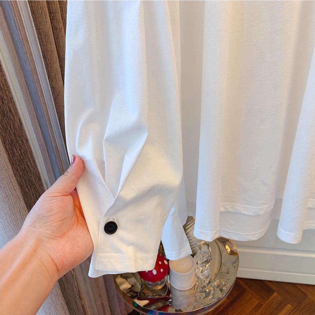 Yi Lu Designer Women s Loose Fit Button-Up Long Sleeve Top One Size чёрный