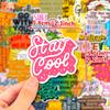 50 Inspirational Copybook Paper Diy Suitcase Sticker English Cartoon, Creative Graffiti Sticker