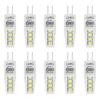 10Pcs G4 8LED Light 2835 Lamp Chips 2W 360 Angle PC Lamp Bulb for Home Office 220V