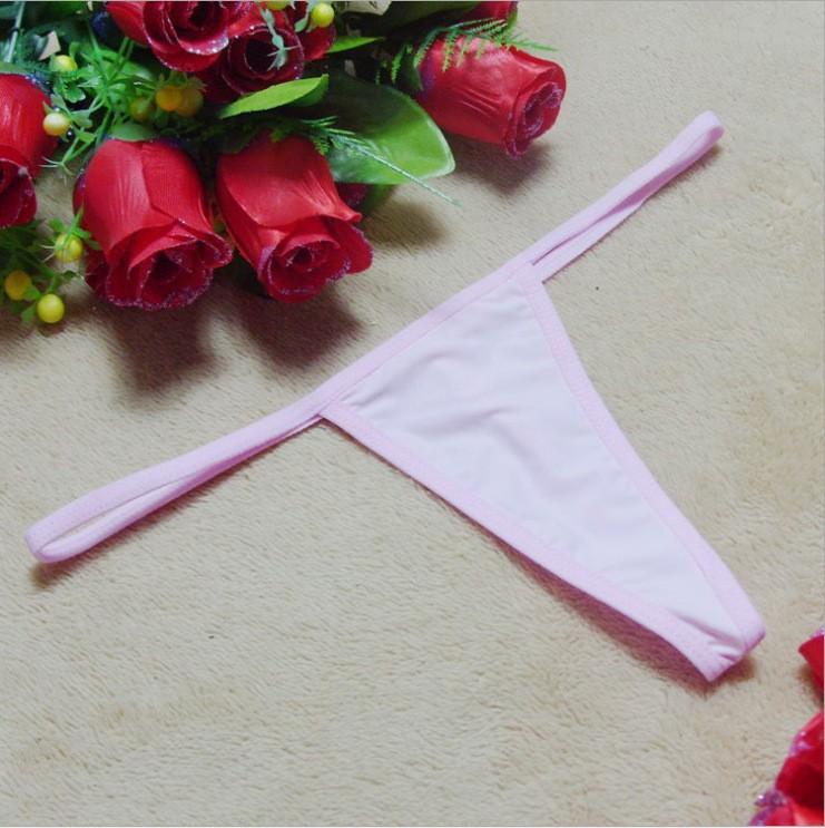 Sex panties milk silk sex lace-up panties sexy low waist seduction adult T-pants