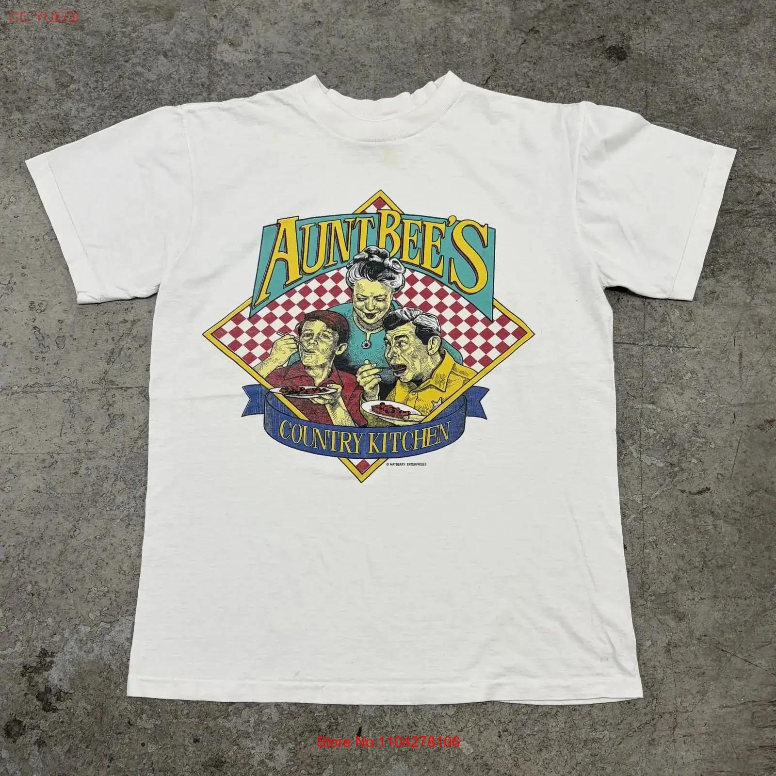 Винтажная футболка Aunt Bee s Country Kitchen Мужская Размер L Белая Сделано в США Винтаж 90-х Постиранная Универсальная Удобная S разноцветный