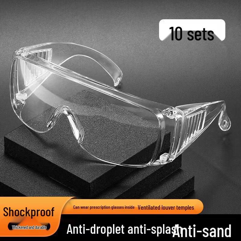 Alliator Anti-Fog Windproof Safety Goggles 10-Pack