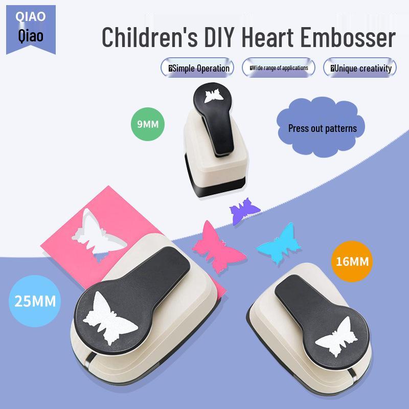 

Butterfly Embosser & Hole Puncher for Kids DIY Scrapbooking 9mm