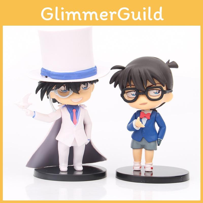 Detective Conan And Kid The Phantom Thief Pvc Models With Assembly For Office Decor And Gift Giving