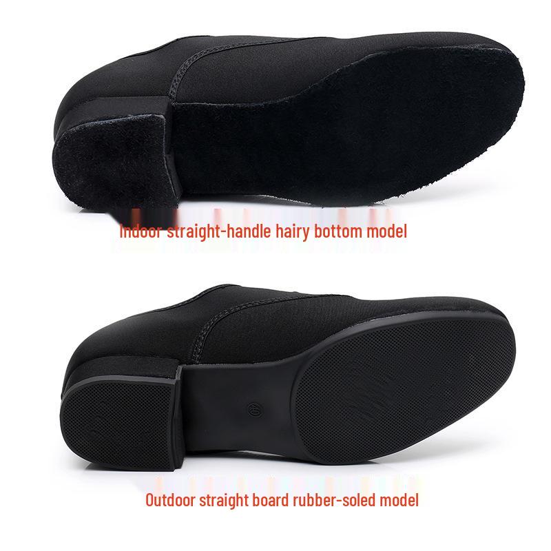 Men's Oxford Cloth Soft Sole Dance Shoes for Square, Foxtrot, and Modern Waltz