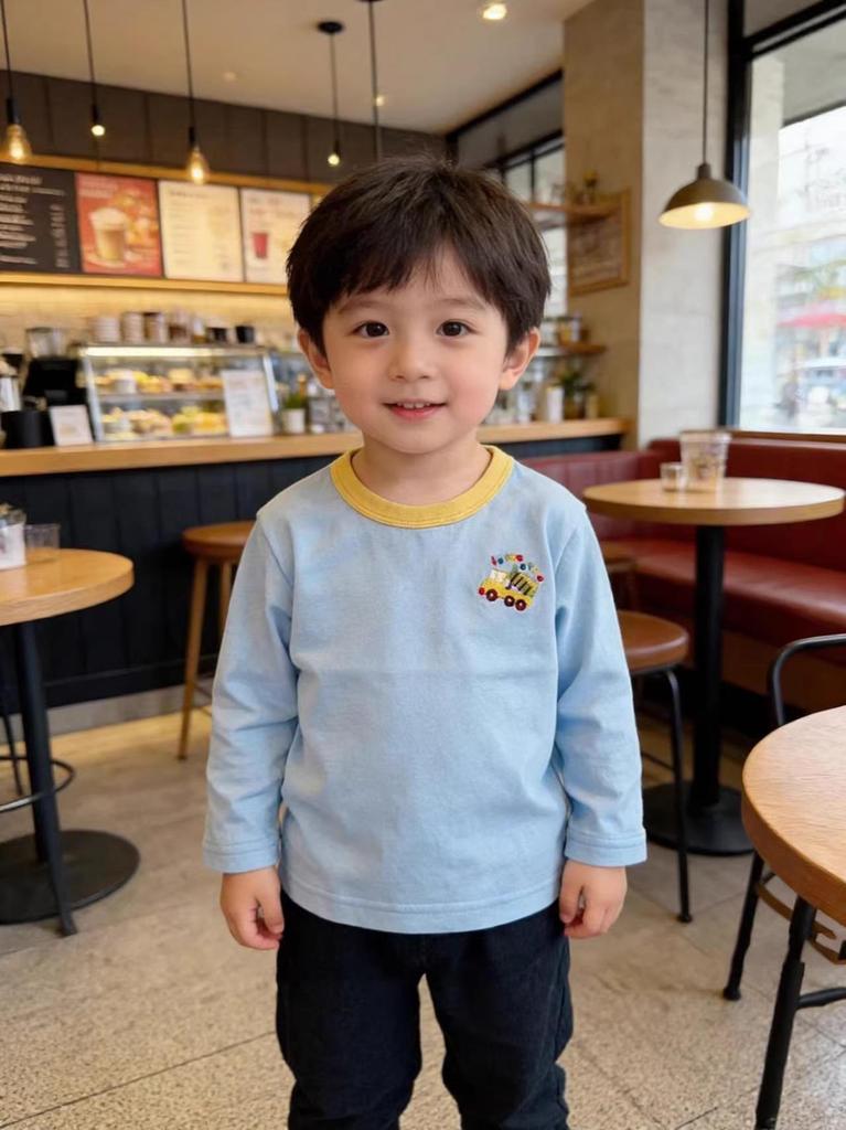 2026 Spring Arrival: Kids' Cartoon Long Sleeve Base Layer for Toddlers & Children