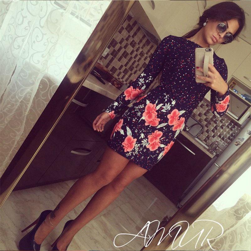 Premium Quality Women Bandage Bodycon Casual Long Sleeve Evening Party Cocktail Mini Dress 2018 For Effortless Style