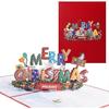 3d Pop Up Card Christmas Card, Beautiful Santa Claus Greeting Card With Envelope(merry Christmas) - jjS
