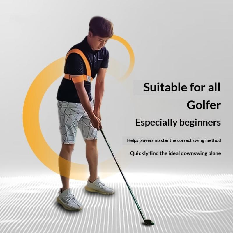 Ausilio per l'allenamento dello swing da golf Allenatore dello swing da golf Cinturino per lo swing da golf per uomini donne adolescenti Forniture per la pratica della correzione della postura del golf