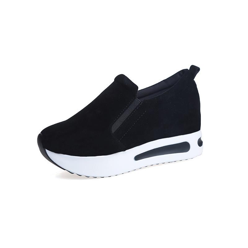 Women shoes ladies Flat Thick Bottom Shoes Slip On Ankle Boots Casual Platform Sport Shoes 2024