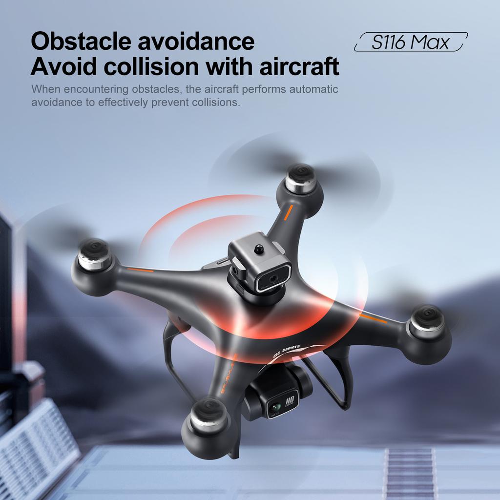 Remote Control Quadcopter, Headless Plane with Brushless Motor, 8K HD Dual Camere, Gesture Selfie, Altitude Hold and